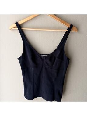 Universal Thread Black Ribbed Corset Tank 🖤 Size M